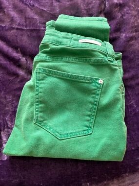 Anthropologie Green Skinny Jeans - Classic Back Pocket